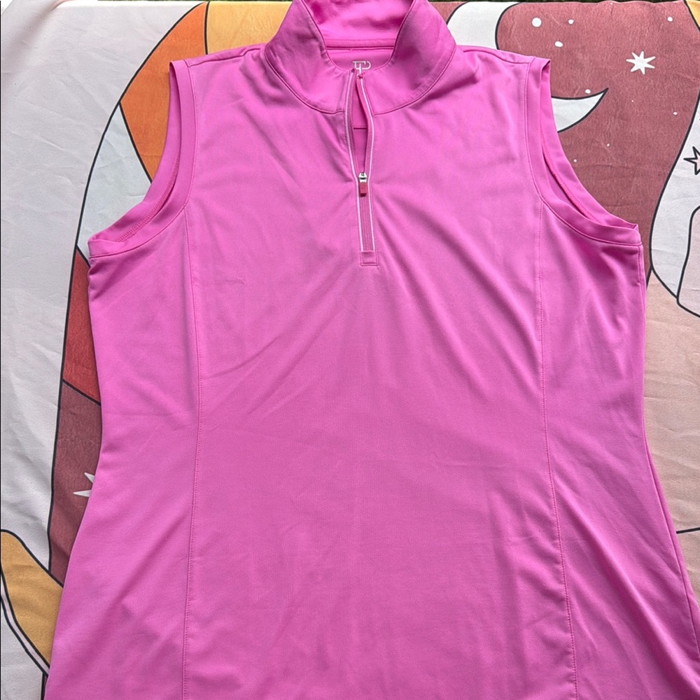 Pink Women's Polo Tank